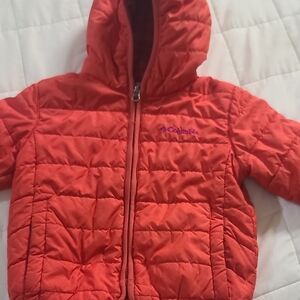 Columbia Kids' Bright Red/orange Puffer Jacket